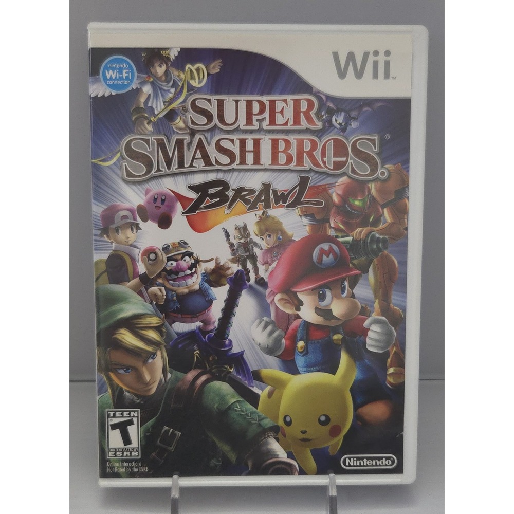 Super Smash Bros. Brawl - Nintendo Wii 2008 - Complete in Box (CIB) - Tested